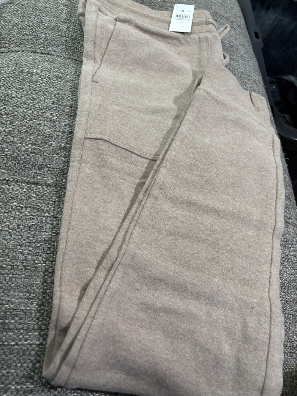 Lou&Grey Slim Jogger Pants in Light Taupe w/pockets 25” inseam 32” w